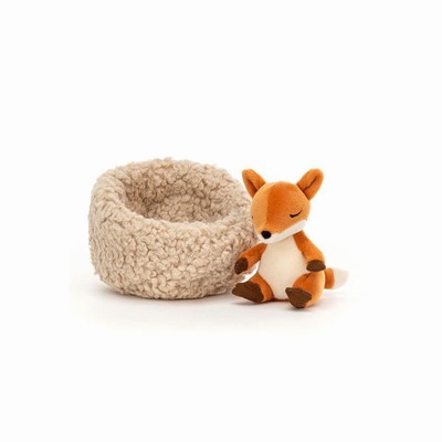 Jellycat Hibernating Fox USA | 39760RICV